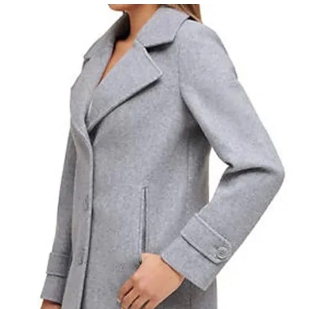Andrew Marc Women’s Notch Collar 3-Button Peacoat